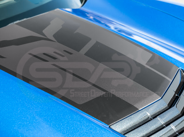 2014-2019 CORVETTE C7 BASE | JAKE SKULL LOGO HOOD VINYL DECAL STRIPE